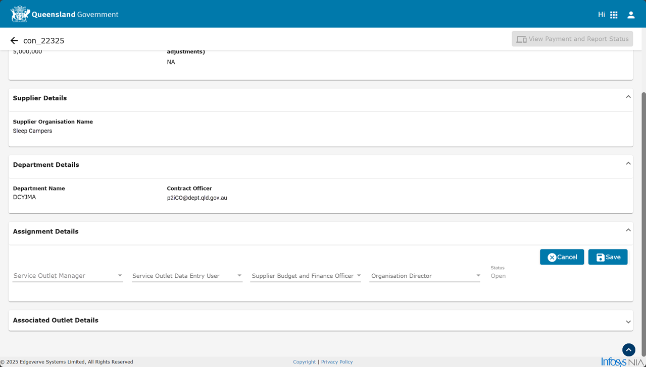 Allocate Assignment Details